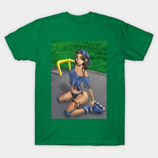 Roller Blader Girl T-Shirt